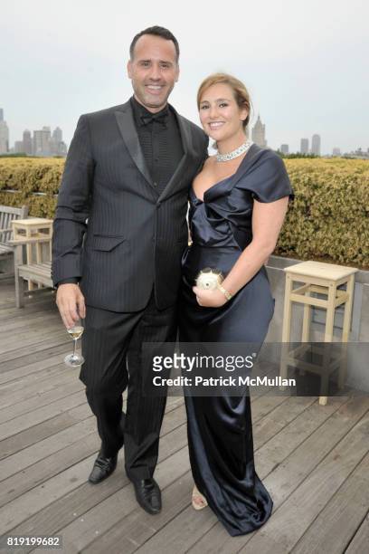 Scott Buccheit and Gillian Hearst Simonds attend HAUT BRION 75th Anniversary at The Metropolitan Museum of Art on July 12, 2010 in New York City.