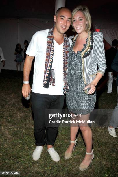 Max Osterweis and Mary Nelson Sinclair attend PARRISH ART MUSEUM Midsummer Party, Honoring BETH RUDIN DEWOODY and ROSS BLECKNER at Parrish Art Museum...