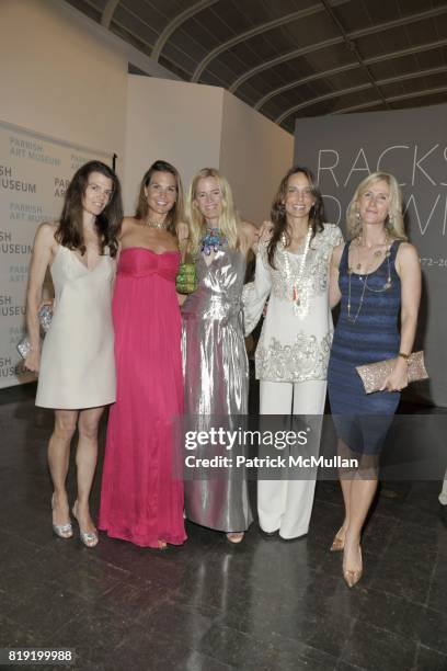 Mary Gail Parr, Whitney Fairchild, Meghan Boody, Marcia Mishaan and Fiona Rudin attend PARRISH ART MUSEUM Midsummer Party, Honoring BETH RUDIN...