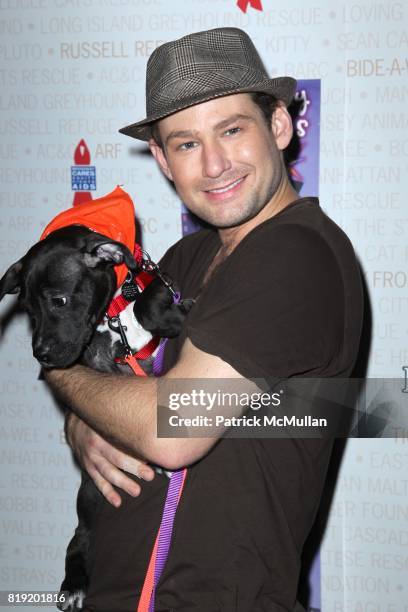 Chad Kimball attends BROADWAY BARKS 12: A Pawpuar Star Studded Dog and Cat Adopt-A-Thon at Shubert Alley on July 10, 2010 in New York City.