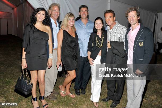 Nina Ashurova, Marty Hoffman, Joan ?, Frank, Gulnara Karpuchok, Paul Anthony and Donagold Fitzgerald attend PARRISH ART MUSEUM Midsummer Party,...