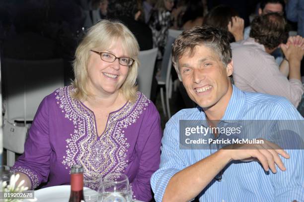 Mary Ryan and Alexis Rockman attend PARRISH ART MUSEUM Midsummer Party, Honoring BETH RUDIN DEWOODY and ROSS BLECKNER at Parrish Art Museum on July...