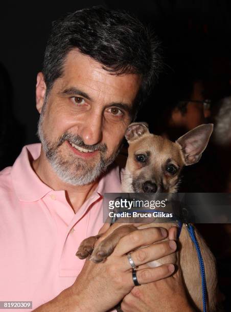Bill Berloni poses at Broadway Barks 10 in Shubert Alley on July 12, 2008 in New York City.