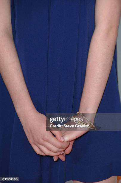 Miranda Cosgrove arrives at the 2008 Nickelodeons Kids Choice Awards at the Pauley Pavilion on March 29, 2008 in Los Angeles