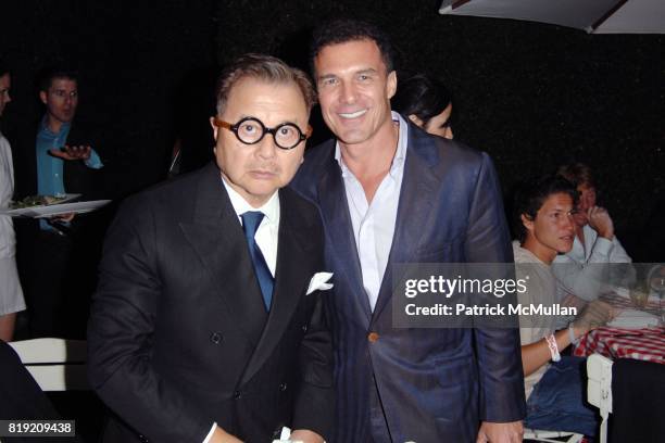 Michael Chow and Andre Balazs attend Private Dinner at the Standard Downtown Hosted by Andre Balazs and Jeffrey Deitch following Dennis Hopper...