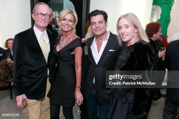 MArk Gilbertson, Lisa Selby, Douglas Hannant and Amy Hoadley attend GEOFFREY BRADFIELD'S "THE QUICK AND THE DEAD" Opening at Sebastian + Barquet...