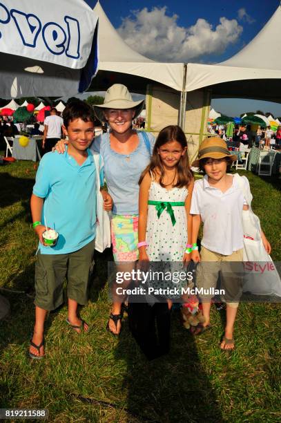 Finbar Slonim, Fiona Slonim, Kira Smith and Declan Slonim attend Donna Karan, Ariel Foxman & InStyle Along With Kelly Ripa & Ashley Greene Present...