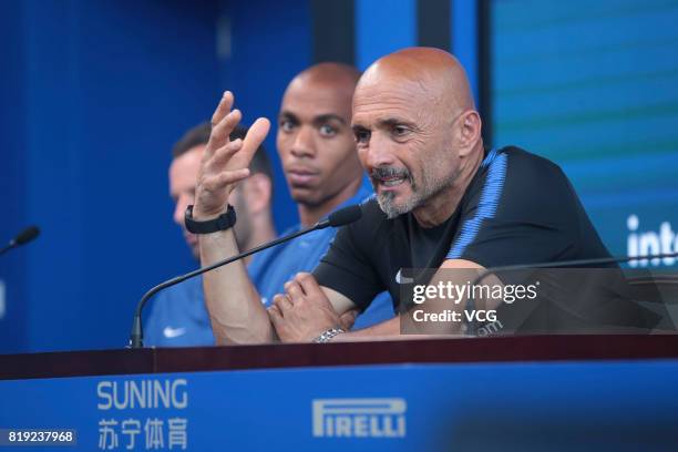 Head coach Luciano Spalletti of FC Internazionale attends a press conference during the Inter summer tour 2017 on July 20, 2017 in Nanjing, Jiangsu...