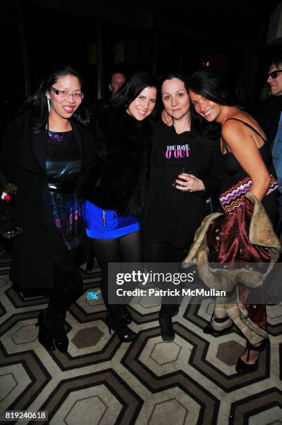 Syl Tang, Robyn Berkley, Kelly Cutrone and Emma Snowdon-Jones attend the KELL ON EARTH private screening at the Tribeca Grand Hotel on February 1,...