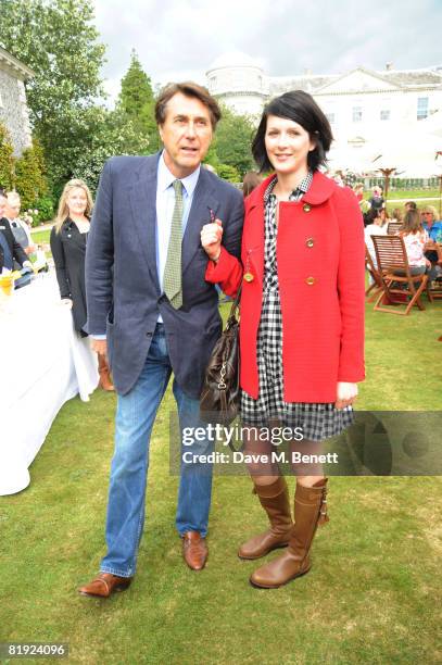 Bryan Ferry and Katie Turner attend the Cartier Style et Luxe Concours at the Goodwood Festival of Speed on July 13, 2008 in Goodwood, England