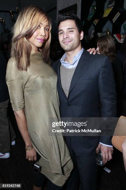 Tia Walker and Louis Sarmiento attend SONIA RYKIEL POUR H&M Exclusive Preview at Bobo on February 4, 2010 in New York City.