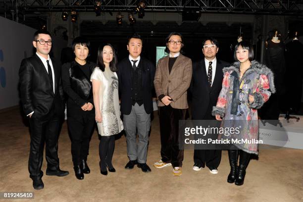 Wook Juun Jung, Choon Moo Park, Debbie Yoon, Andy Kim, Sung Wan Hong, Kuho Jung and Doii Lee attend The CFDA and SOUTH KOREAN GOVERNMENT Launch...