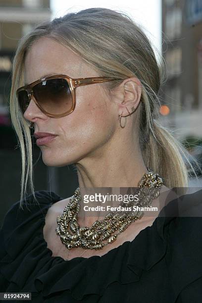 Model Laura Bailey attends a private dinner hosted by Stella McCartney at Harvey Nichols on July 3, 2008 in London