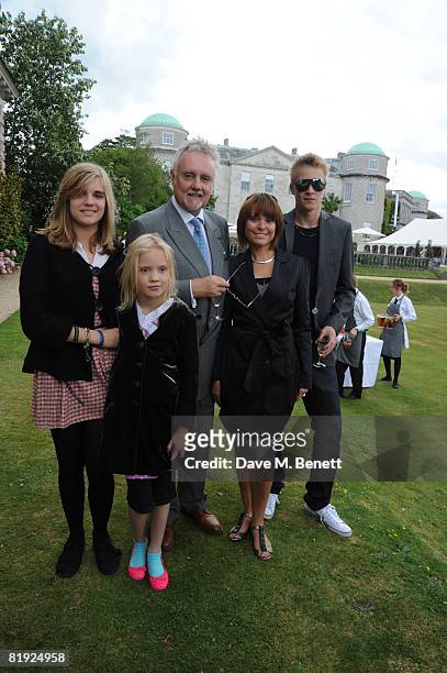 Tiger Lily Taylor, Lola Daisy May Leng Taylor, Roger Taylor, Sarina Potgieter and Rufus Taylor attend the Cartier Style et Luxe Concours at the...