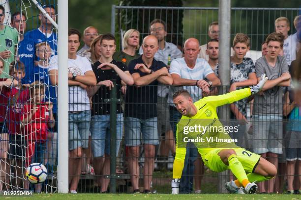 Goalkeeper Maarten Stekelenburg of Everton FC during the friendly match between FC Twente and Everton FC at sportpark De Stockakker on July 19, 2017...