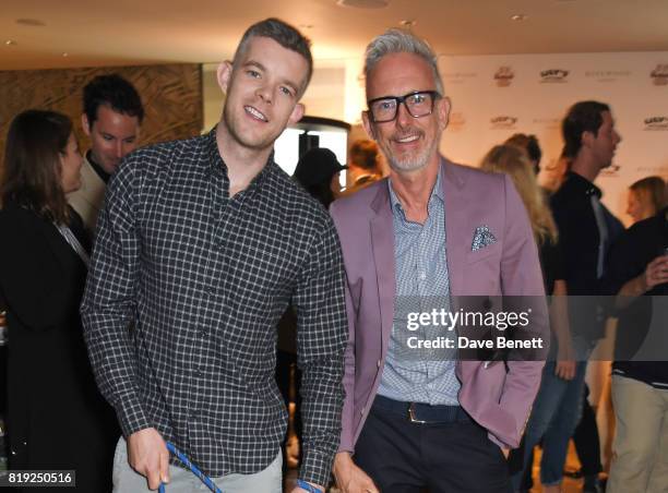 Russell Tovey and Patrick Cox attend the launch of Rosewood’s Canine Luxury Experience and the Barbour Dogs Loyalty Scheme hosted by Rosewood London...