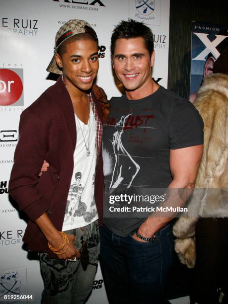 Justiin Davis and Jack MacEnroth attend XEX MAGAZINE: Issue 2 Release Party at SL on February 7, 2010 in New York.