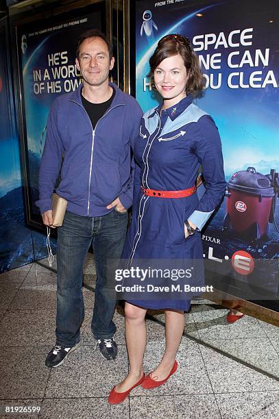 Jasmine Guinness and Jason Isaacs attend the UK Premiere of WALL-E at the Empire Cinema, Leicester Square on July 13, 2008 in London, England.