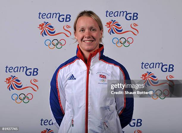 Portrait of Melanie Marshall, a member of the Swimming team at the National Exhibition Centre on July 14, 2008 in Birmingham, England.