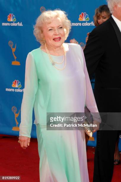 Betty White attends 62nd Annual Primetime Emmy Awards - Arrivals at Nokia Theatre LA Live on August 29, 2010 in Los Angeles, CA.