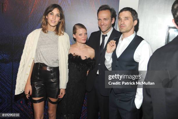 Alexa Chung, Melanie Thierry, Renaud de Lesquen and Olivier Martinez attend YSL "BELLE D'OPIUM" Fragrance Launch at The YSL Stage on June 17th, 2010...