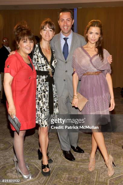 Mirtha Jennings, Pamela Peeters, Sever Garcia and Almudena Fernandez attend DESIGNER BRIDE Collection Show at 583 Park Ave on June 22, 2010 in New...