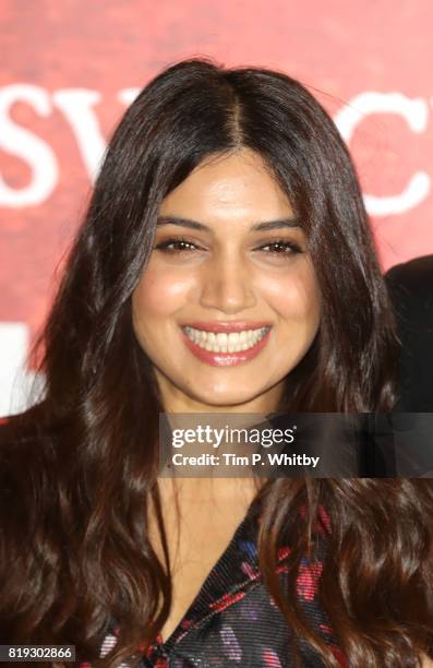 Actor Bhumi Pednekar attending the 'Toilet: Ek Prem Katha ' Photocall, the worlds first feature film on the open-defecation crisis, at The Bentley...