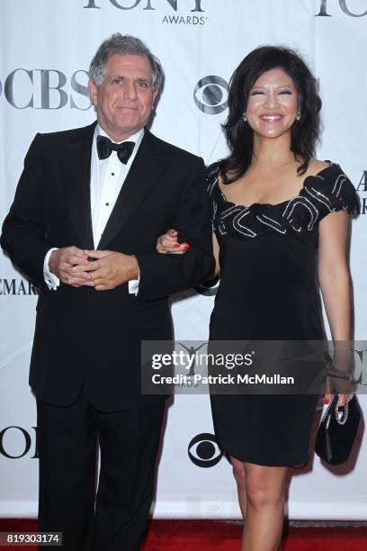 Les Moonves and Julie Chen attend 2010 TONY AWARDS at Radio City Music Hall on June 13, 2010 in New York City.