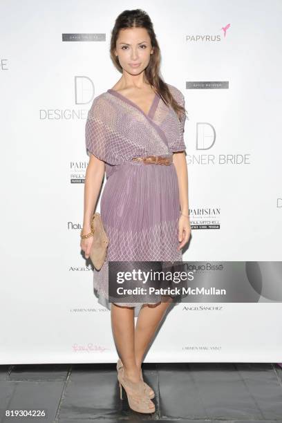 Almudena Fernandez attends DESIGNER BRIDE Collection Show at 583 Park Ave on June 22, 2010 in New York City.