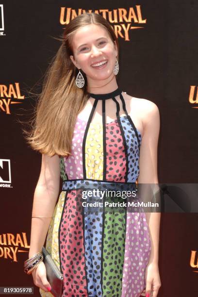 Caroline Sunshine attends Cartoon Network Hosts Red-Carpet World Premiere of "Unnatural History" at Steven J. Ross Theater on June 12, 2010 in Warner...