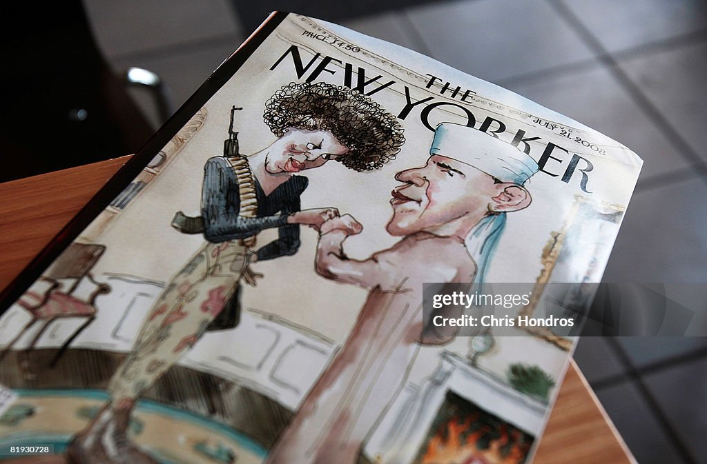 The New Yorker Cover Illustration Of Obama And Wife Provokes Controversy