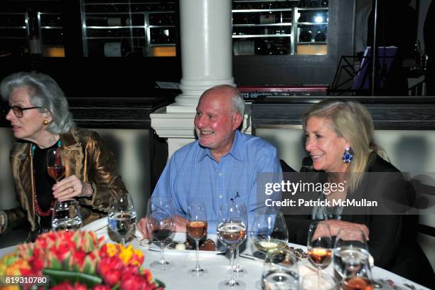 Barbara Tober, Micheal Lynne and Ninah Lynne attend "BURGUNDY, BORDEAUX, BLUE JEANS & BLUES" A Casual Sunday Supper at DANIEL for the benefit of...
