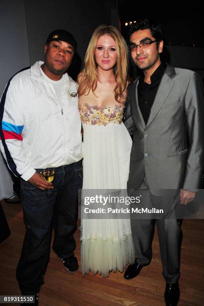 Josue Sejour, Dyanna Sidiropulo and Sunny Dhakan attend The American Debut of Award-Winning Jewelry Designer Jig Pattni at Ramscale NYC on April 21,...