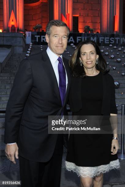 Brian Williams and Jane Stoddard Williams attend VANITY FAIR TRIBECA FILM FESTIVAL Opening Night Dinner Hosted by ROBERT DE NIRO, GRAYDON CARTER and...