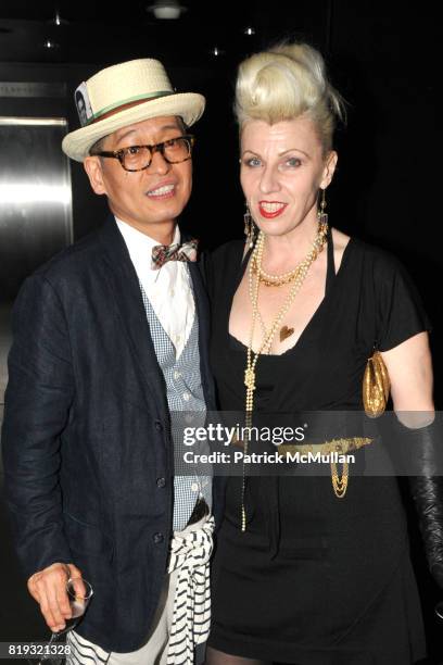 Hiro Hosomizu and Cynthia Powell attend Birthday Celebration for DIANNE BRILL Hosted by SUSANNE BARTSCH at Royalton on April 8, 2010 in New York City.