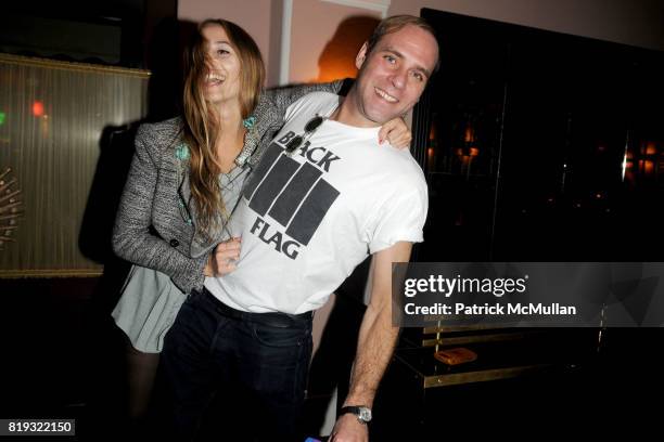 Harley Viera-Newton and Paul Sevigny attend ISABEL MARANT NYC Store Opening Dinner at Kenmare on April 14, 2010 in New York City.