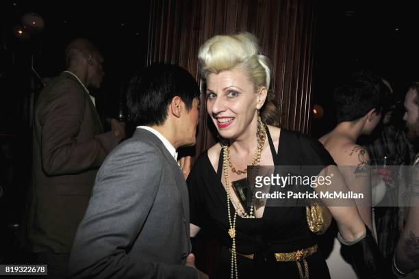 Benjamin Liu and Cynthia Powell attend Birthday Celebration for DIANNE BRILL Hosted by SUSANNE BARTSCH at Royalton on April 8, 2010 in New York City.