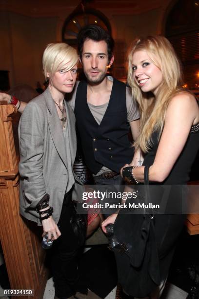 Kate Lanphear, David Thielebule and Gigi Burris attend Party to Kickoff the 75th Anniversary of JACK PURCELL at The Jane Hotel on April 8, 2010 in...