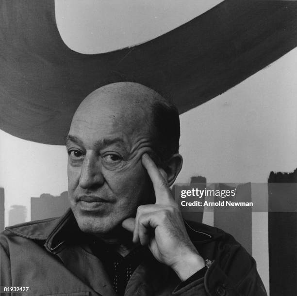 Portrait of influential American art critic Clement Greenberg taken for Town & Country Magazine, December 26 New York, NY.