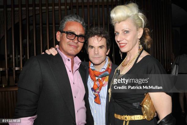 Oribe, Stephen Knoll and Cynthia Powell attend Birthday Celebration for DIANNE BRILL Hosted by SUSANNE BARTSCH at Royalton on April 8, 2010 in New...