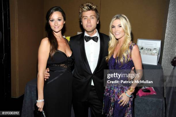 Alexandra Osipow, Lance Bass and Tinsley Mortimer attend NEW YORKERS FOR CHILDREN Spring Dinner Dance Presented by AKRIS at The Mandarin Oriental on...