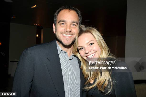 Michael Sugar and Eloise Mumford attend "WATER & WALL" Restaurant Hosts Tribeca Film Festival Screening of "GET LOW" at Water & Wall on April 27,...
