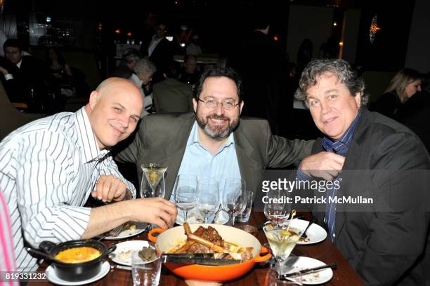 Joey Rappa, Michael Barker and Tom Bernard attend "WATER & WALL" Restaurant Hosts Tribeca Film Festival Screening of "GET LOW" at Water & Wall on...