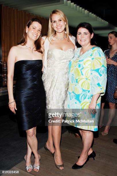 Denise McEvilly, Francesca Madeo and Mary Beth Adelson attend GEORG JENSEN Platinum Jewels in Bloom Cocktail Reception at Georg Jensen on April 8,...
