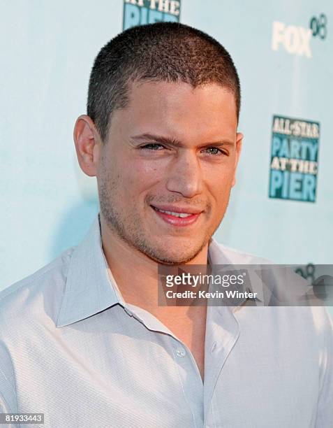 Actor Wentworth Miller arrives at the FOX All-Star Party at the Pier held at Pacific Park on the Santa Monica Pier on July 14, 2008 in Santa Monica,...