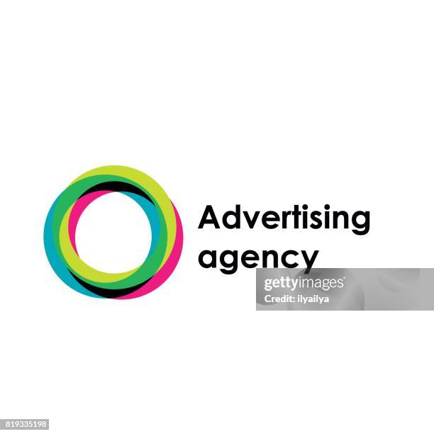 stockillustraties, clipart, cartoons en iconen met letter o vector embleem. reclamebureau - one logo
