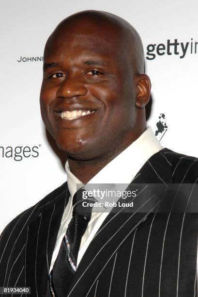 Shaquille O'Neal attends the Getty Images, Johnnie Walker and Steiner Sports party during the 2008 MLB All-Star Week at Tao on July 14, 2008 in New...