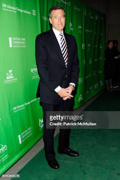 Brian Williams attend CHRISTIE'S The Green Auction: A Bid To Save The Earth at Christie's on April 22, 2010 in New York City.