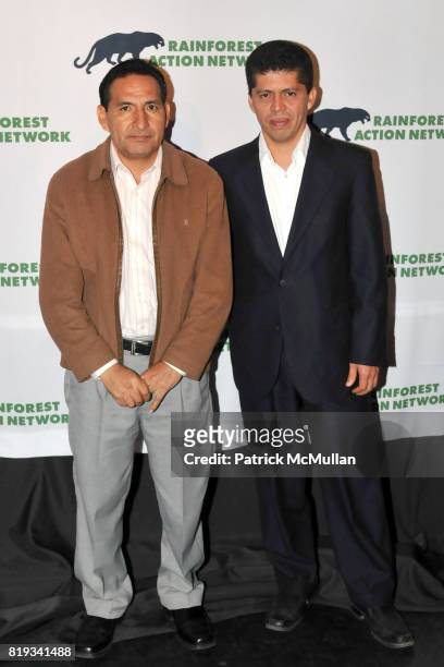 Luis Yanza and Pablo Fajardo attend RAINFOREST ACTION NETWORK's 25th Anniversary Benefit Hosted by CHRIS NOTH at Le Poisson Rouge on April 29, 2010...