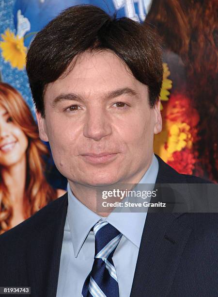 Mike Myers arrives at the Los Angeles Premiere of "Love Guru" on June 11, 2008 at Grauman's Chinese Theatre in Hollywood, California.